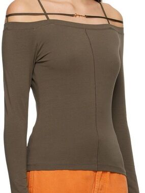 Jacquemus Brown Le Papier 'Le T-Shirt Sierra' Long Sleeve T-Shirt - never worn